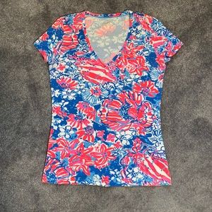 Women’s Lily Pulitzer V-Neck Short Sleeve Top